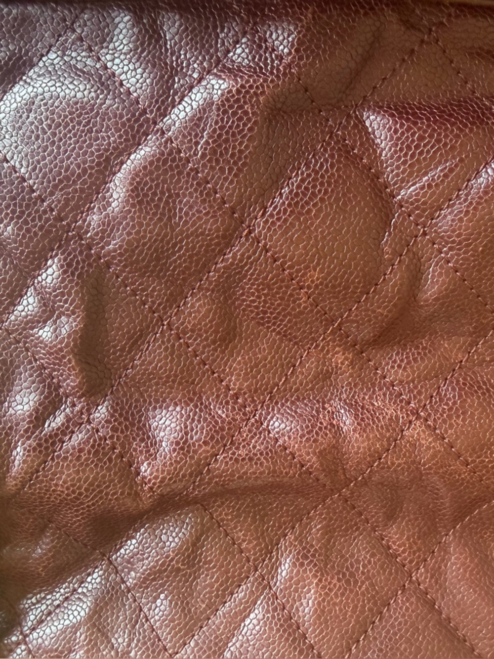 CHANEL
Burgundy Quilted Glazed Caviar Leather Large Shiva Flap Shoulder Bag - Picture 16 of 17